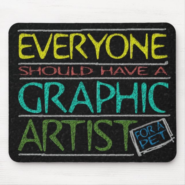 Pet Graphic Artist Mouse Pad (Front)