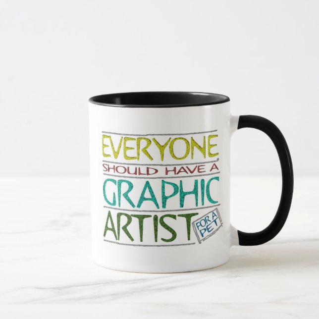Pet Graphic Artist Mug (Right)