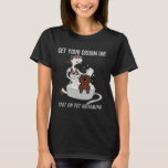 Pet Groomer Apparel In Brown With Humor T-shirt at Zazzle