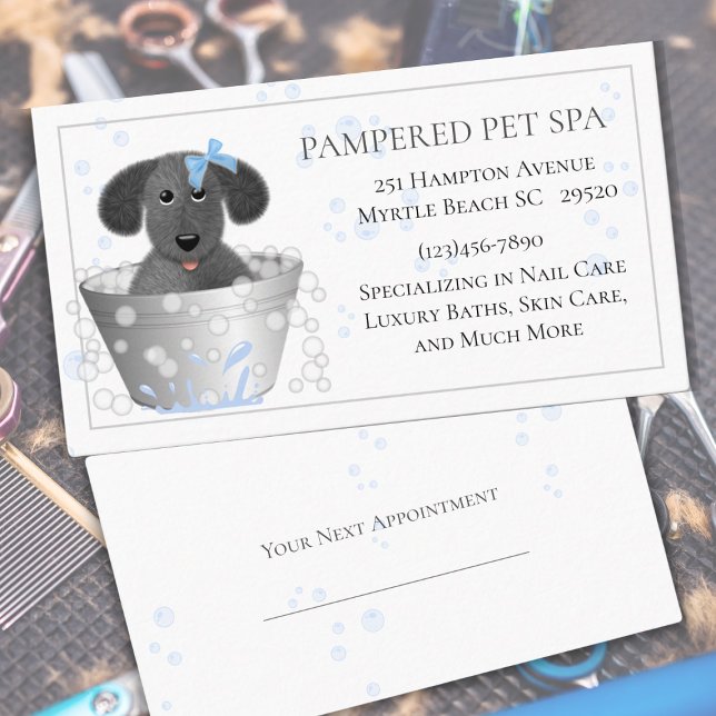  Pet Groomer Appointment  Business Card (Creator Uploaded)