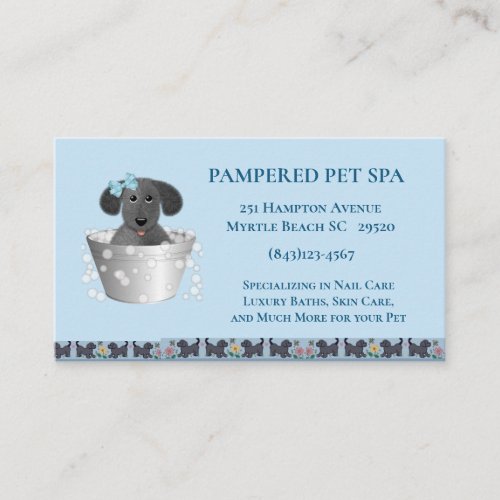 Pet Groomer Business Card