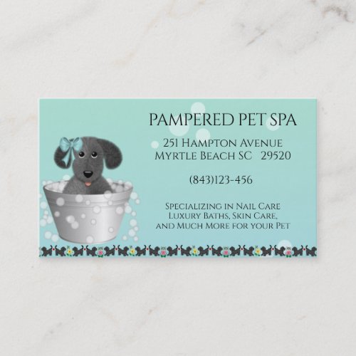 Pet Groomer Business Card