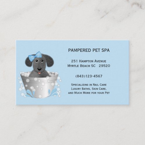 Pet Groomer Business Card