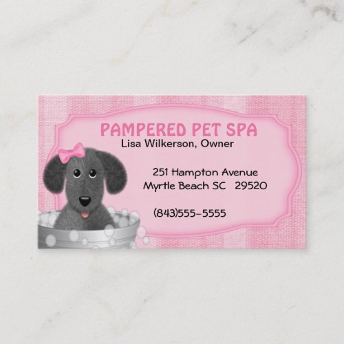 Pet Groomer Business Card