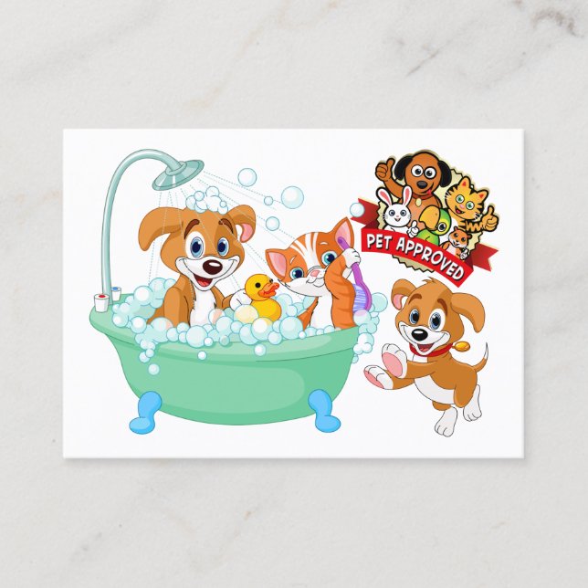 Pet Groomer Business Card (Front)