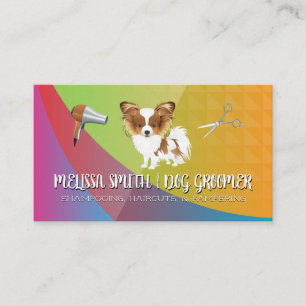 Pet Groomer   Cute Dog   Hair Tools Business Card