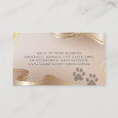 Pet Groomer | Cute Doggy | Hair Tools Business Card (Back)