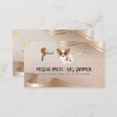 Pet Groomer | Cute Doggy | Hair Tools Business Card (Front/Back)