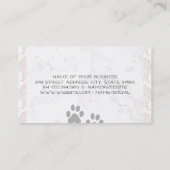 Pet Groomer | Cute Pomeranian | Animal Care Business Card (Back)