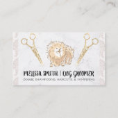 Pet Groomer | Cute Pomeranian | Animal Care Business Card (Front)