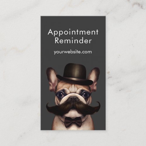 Pet Groomer Fun French Bulldog  Appointment Card