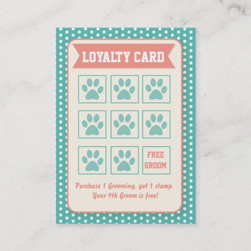 Pet Groomer Loyalty Card _ Personalizable