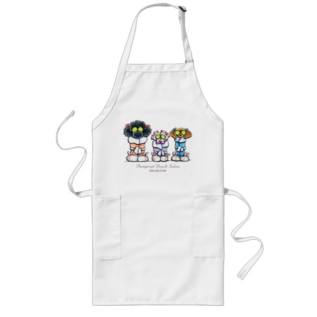 Pet Groomer Spa Dogs Robes Personalized Business Long Apron (Front)