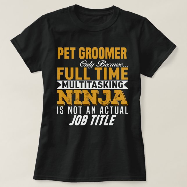 Pet Groomer T-Shirt (Design Front)