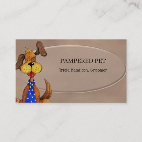 Pet Groomer Vet Business Card