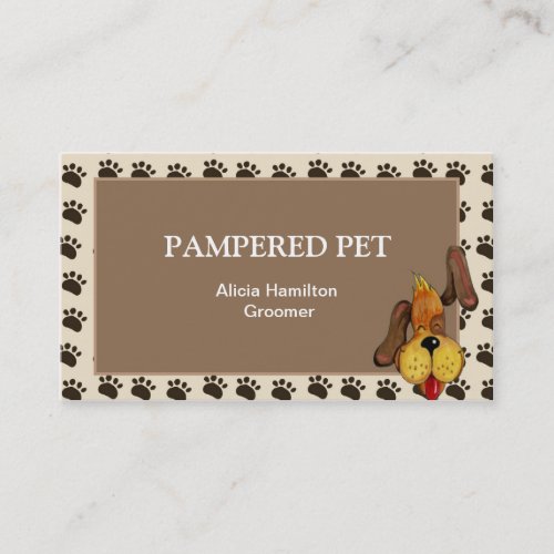Pet Groomer/ Vet Business Card
