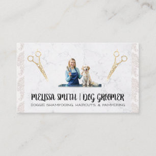 Pet Groomer with Dog Animal Care Business Card