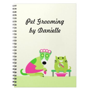 Pet Groomer's Business Notebook by PetProDesigns at Zazzle