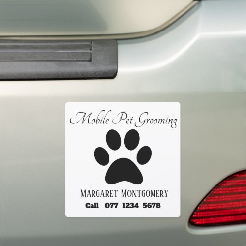 Pet grooming business advert Car Magnet
