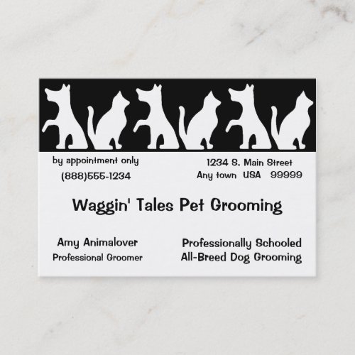 Pet Grooming Business And Appointment Card Business Cards
