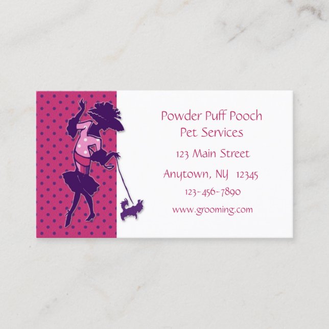 Pet Grooming Business Card (Front)