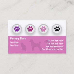 Pet Grooming Business Cards