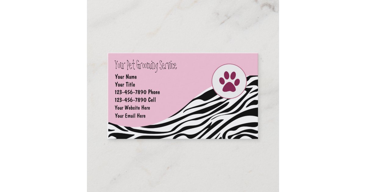 Pet Grooming Business Cards Zazzle