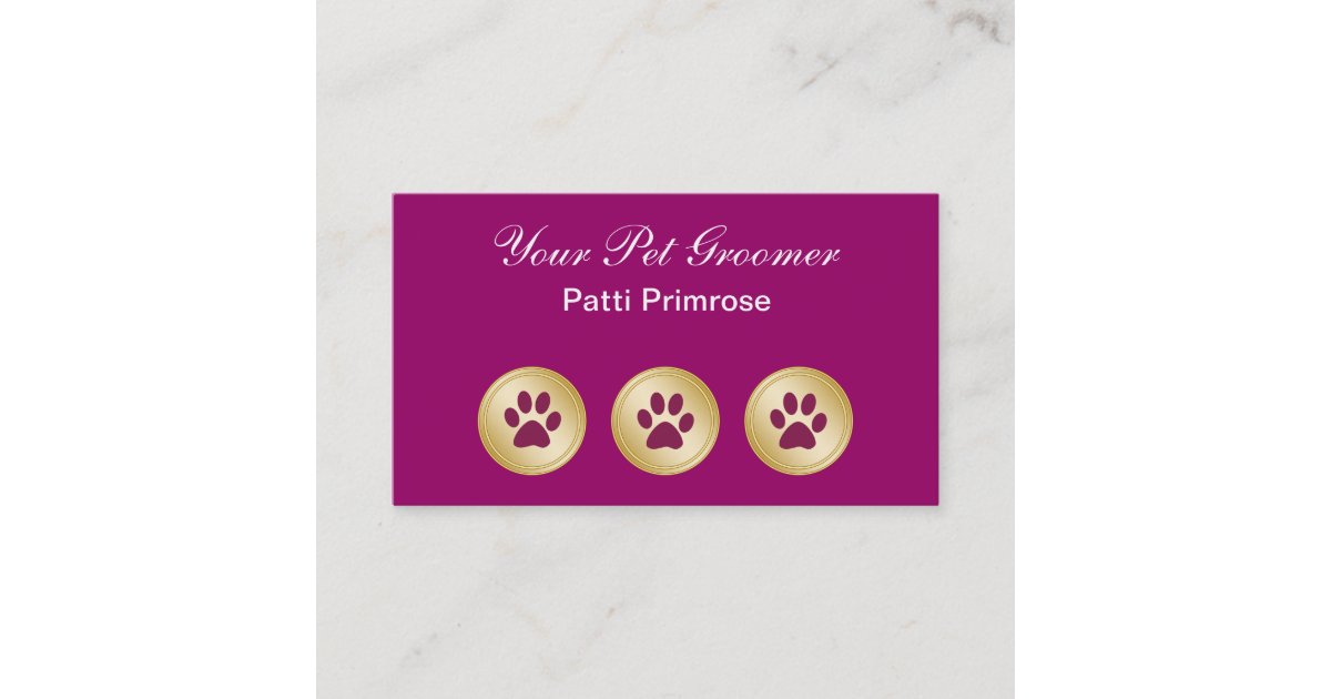 Pet Grooming Business Cards Zazzle