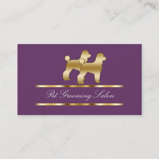 Customizable Pet Grooming Business Cards