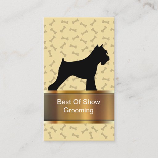 Customizable Pet Grooming Business Cards