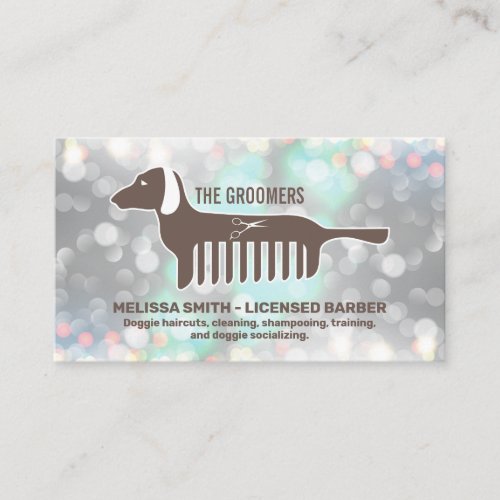 Pet Grooming  Cleaner  Boke Business Card