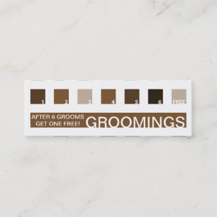 PET GROOMING customer appreciation (mod squares) Loyalty Card