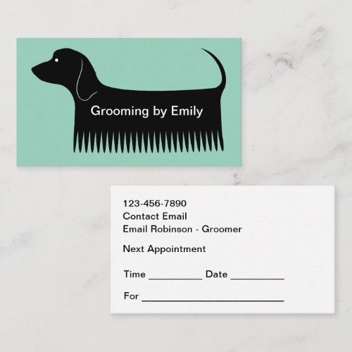 Pet Grooming Cute Appointment Cards