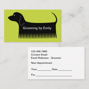 Pet Grooming Cute Pink Appointment Cards
