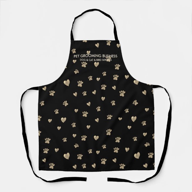 Pet Grooming Dog Cat Veterinary Paws Apron