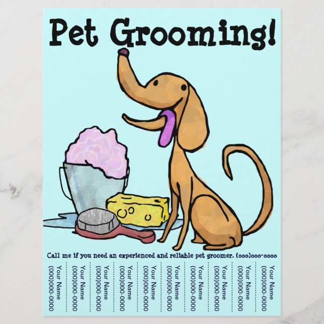 Pet Grooming Dog Flyer (Front)