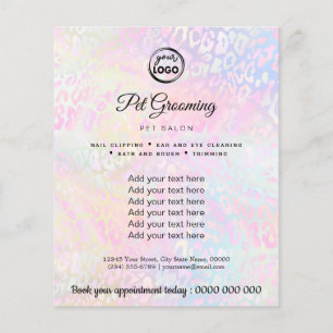 pet grooming flyer