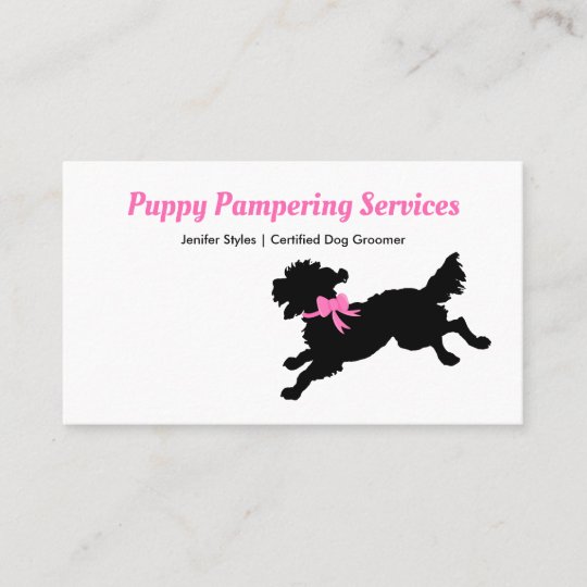 Cute Dog Groomer Grooming Personalised Appointment Cards
