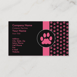 dog grooming appointment cards