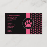 Pet Grooming Pawprint Appointment Card at Zazzle