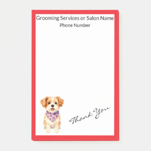 Pet Grooming Personalized Luxury Modern Collection Post-it Notes