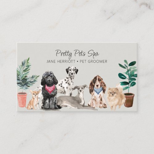 Pet Grooming Pet Spa Business Card