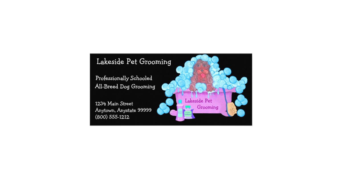 Pet Grooming Promotional Material Rack Card Zazzle