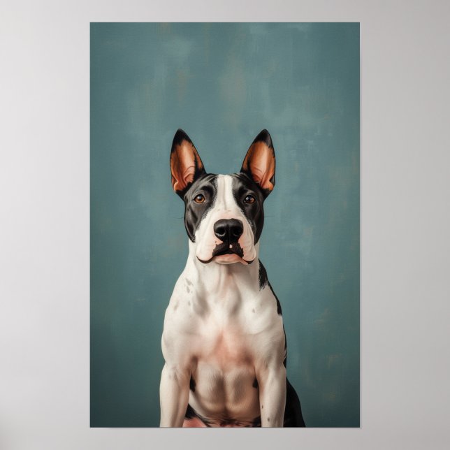 Pet Grooming Salon Staffordshire Terrier Portrait Poster (Front)