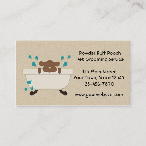 Pet Grooming Service Business Card