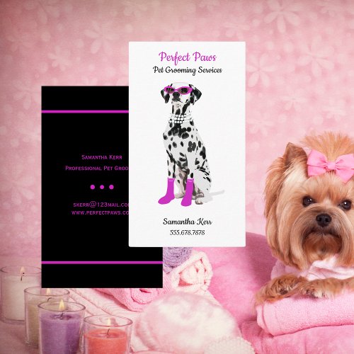 Pet Grooming Services Dogs Business Card