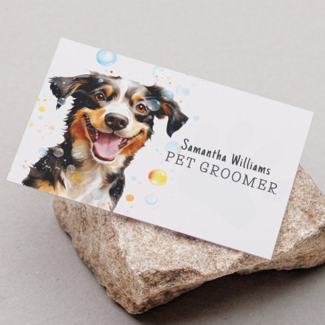 Pet Grooming Services QR Code  Business Card (Creator Uploaded)