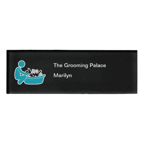Pet Grooming Staff Name Tags Template