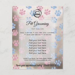 pet grooming template flyer