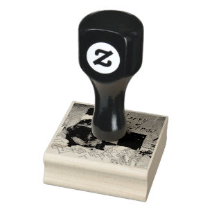 Pet Groundhog Moses Christmas Rubber Stamp